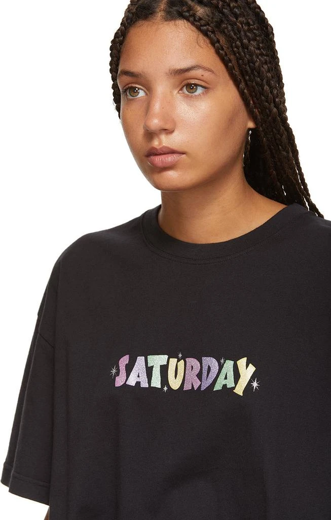 商品Vetements|Black 'Saturday' Weekday T-Shirt,价格¥702,第4张图片详细描述