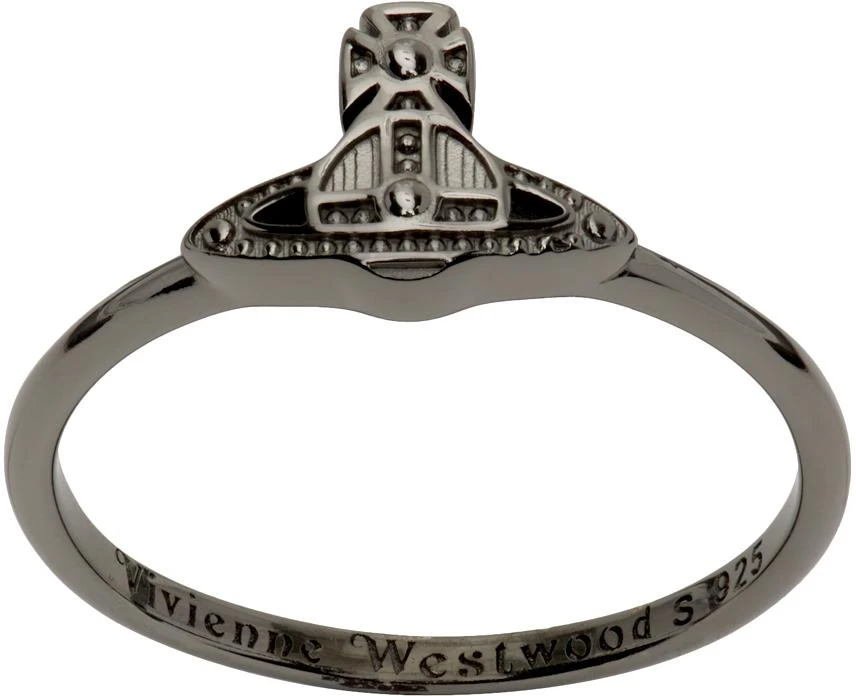 商品Vivienne Westwood|Gunmetal Oslo Ring,价格¥561,第1张图片