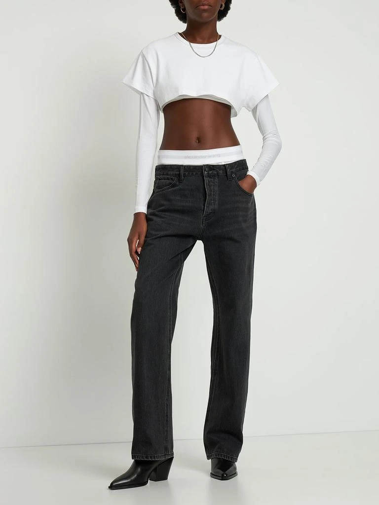 商品Alexander Wang|Low Rise Straight Jeans,价格¥2112,第1张图片详细描述