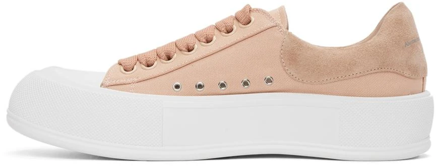 商品Alexander McQueen|粉色 Deck Lace Up Plimsoll 运动鞋,价格¥4745,第3张图片详细描述