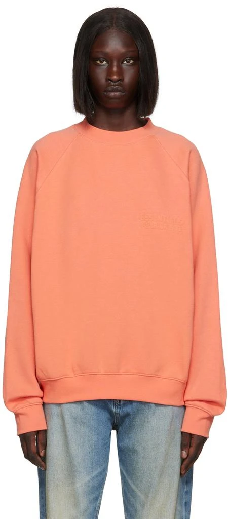 商品Essentials|Pink Crewneck Sweatshirt,价格¥443,第1张图片