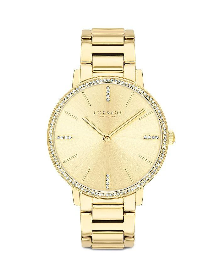 商品Coach|Audrey Gold-Tone Bracelet Watch, 35mm,价格¥2216,第1张图片
