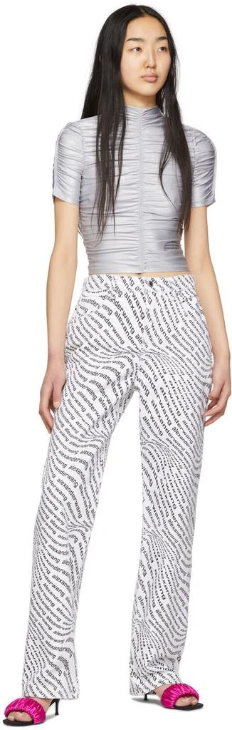 商品Alexander Wang|White Wave Logo Skater Jeans,价格¥3153,第4张图片详细描述