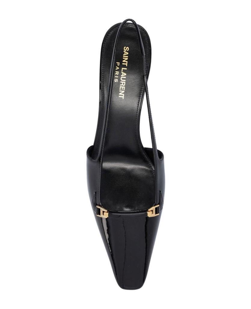 商品Yves Saint Laurent|Square Toe Slingback Pumps,价格¥4424,第6张图片详细描述