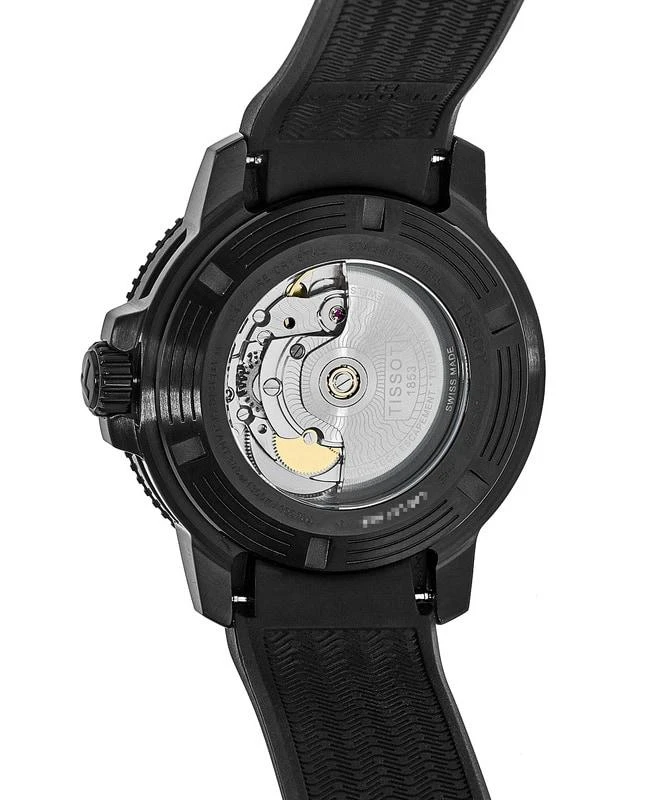 商品Tissot|Tissot Seastar 1000 Black PVD Rubber Strap Men's Watch T120.407.37.051.00,价格¥5071,第4张图片详细描述