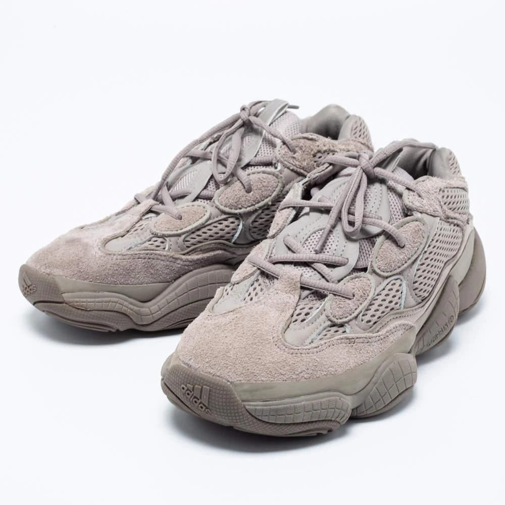 商品[二手商品] YEEZY|Yeezy x Adidas Ash Grey Mesh and Suede Yeezy 500 Sneakers Size 42,价格¥1516,第2张图片详细描述