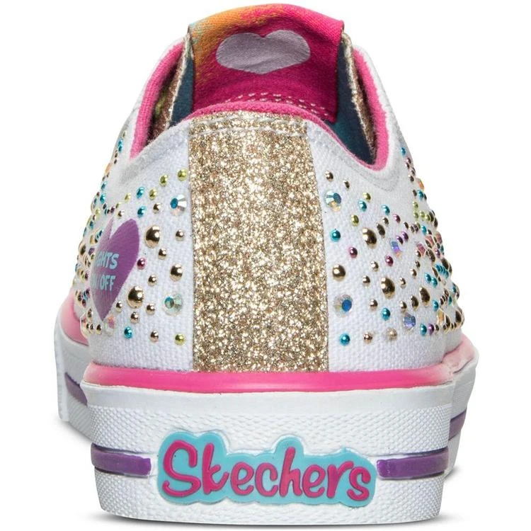 女小童Little Girls' Twinkle Toes: Shuffles - Glitter Ombre Light-Up Casual Sneakers from Finish Line 商品