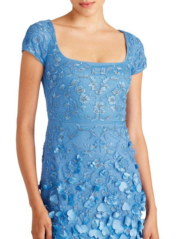 商品Theia|Dawn Beaded Floral Gown,价格¥2485,第4张图片详细描述