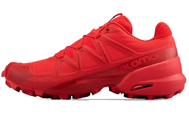 商品[国内直发] Salomon|萨洛蒙 Speedcross 5 休闲运动减震耐磨透气支撑平衡 低帮跑步鞋 男款 红色 户外越野,价格¥1520,第1张图片