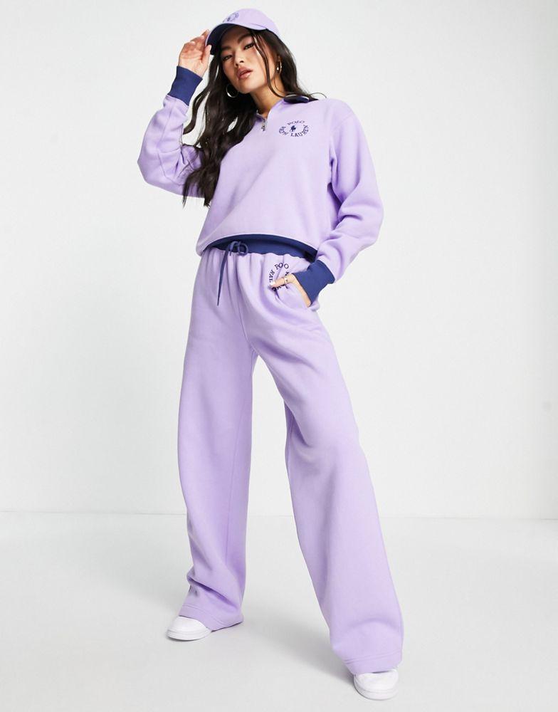 Polo Ralph Lauren x ASOS exclusive collab co-ord logo joggers in lavender商品第4张图片规格展示