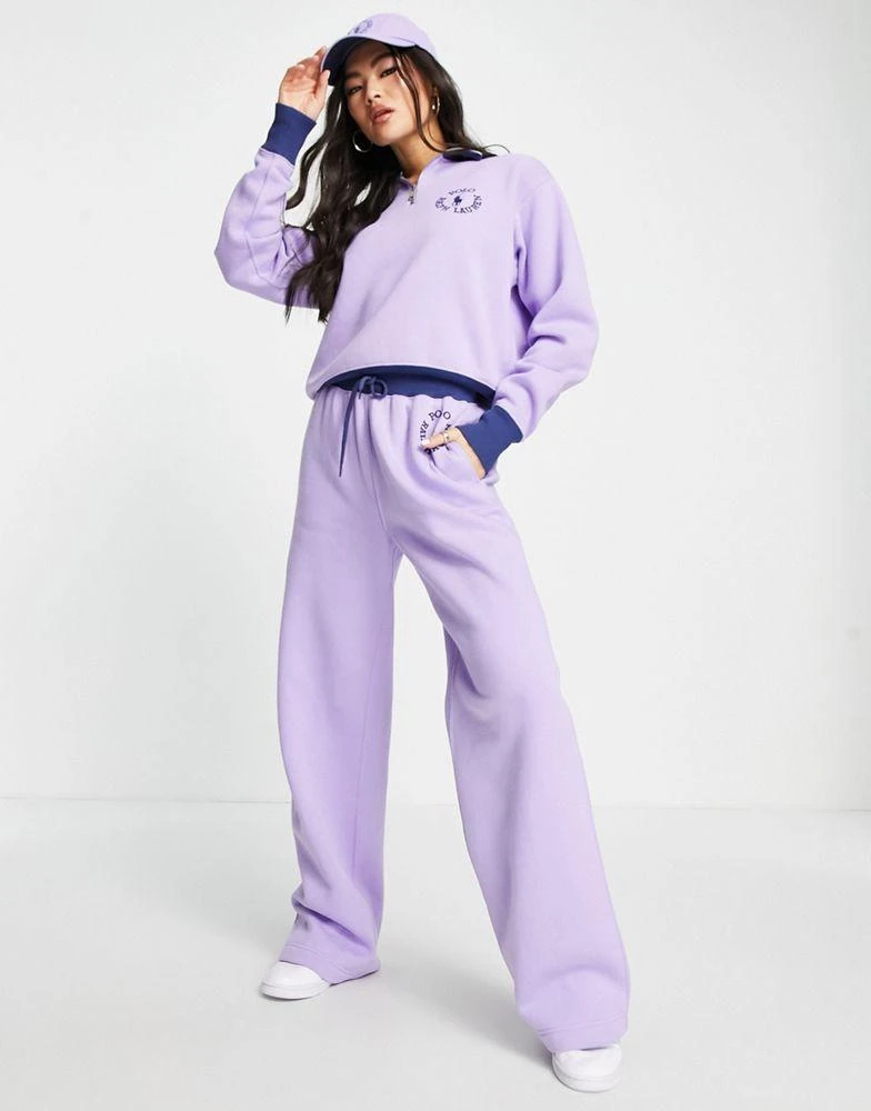 商品Ralph Lauren|Polo Ralph Lauren x ASOS exclusive collab co-ord logo joggers in lavender,价格¥748,第4张图片详细描述