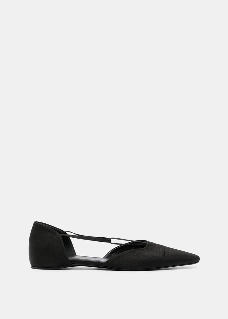 商品Totême|Toteme Black T-Strap Flat,价格¥2484,第1张图片