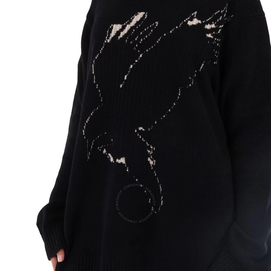 商品YOHJI YAMAMOTO|Ys Black Wool Crow Motif Long-Sleeved Pullover,价格¥1175,第2张图片详细描述