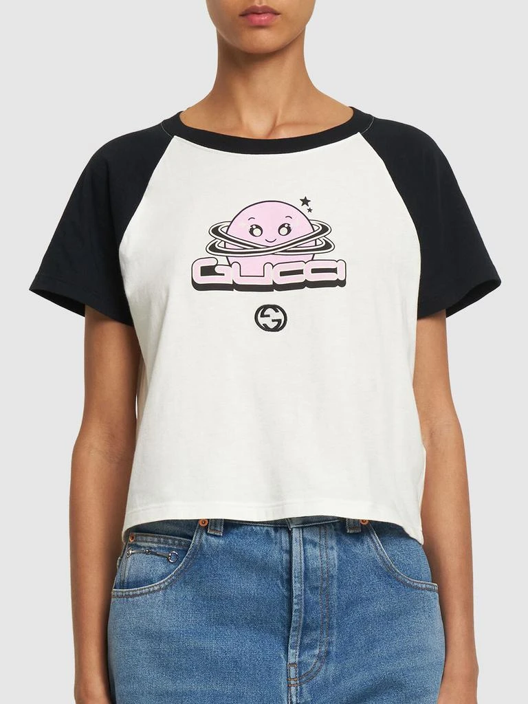 商品Gucci|Cotton Jersey T-shirt,价格¥4234,第2张图片详细描述