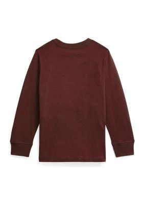 商品Ralph Lauren|Lauren Childrenswear Boys 4 7 Cotton Jersey Long Sleeve T Shirt,价格¥80,第2张图片详细描述