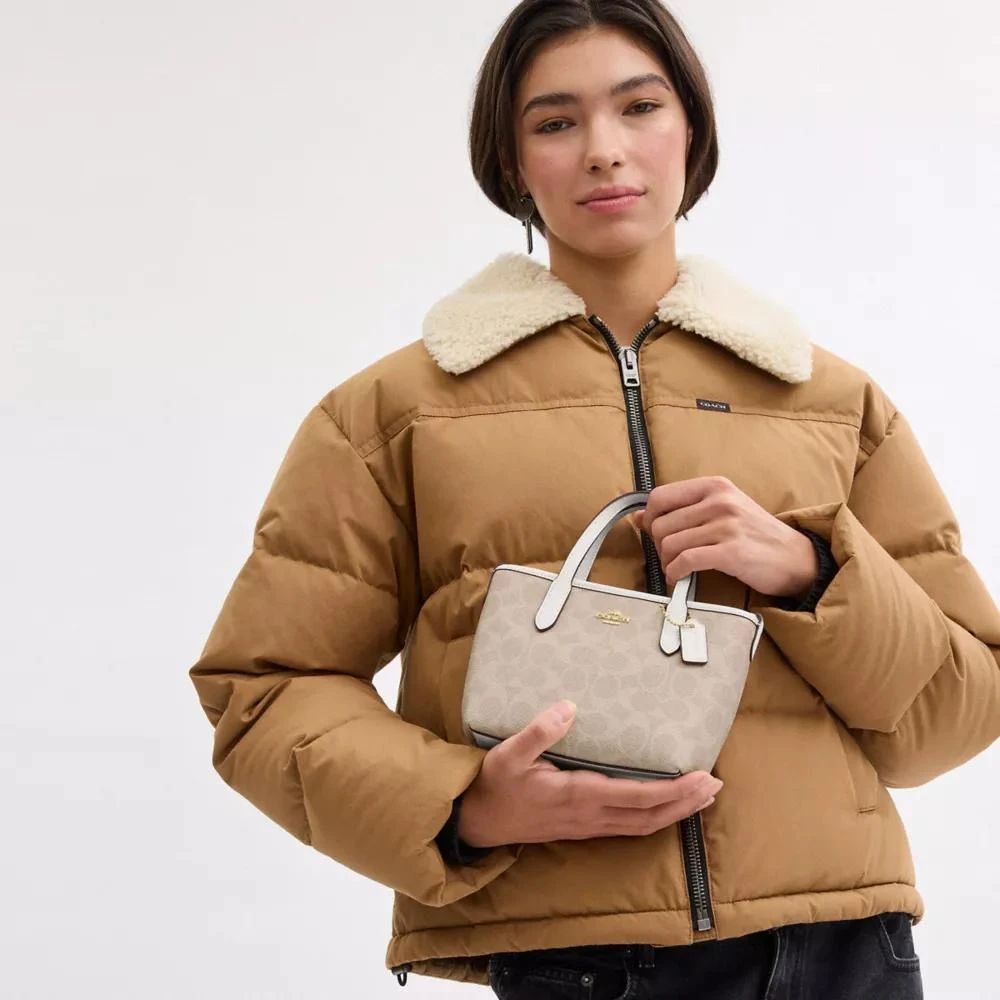 商品Coach|City Mini Tote Bag In Signature Canvas,价格¥1058,第3张图片详细描述