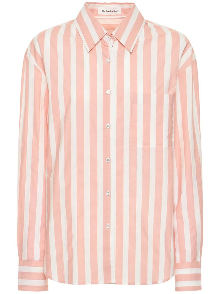 商品The Frankie Shop|Lui Wide Striped Cotton Shirt,价格¥633,第1张图片