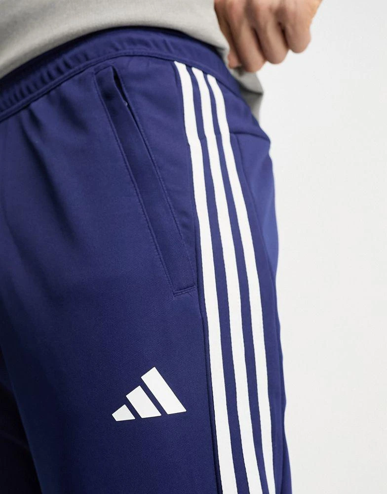 商品Adidas|adidas Training Train Essentials 3 stripe joggers in navy,价格¥298,第3张图片详细描述