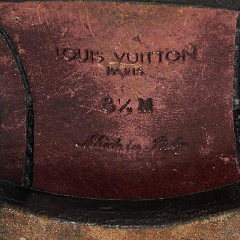 Louis Vuitton Black Leather Trading Loafers Size 42.5 商品