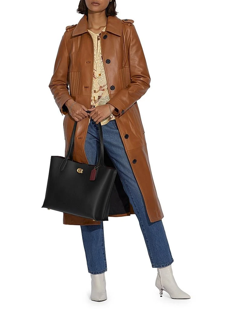 商品Coach|Willow Leather Tote,价格¥2609,第2张图片详细描述