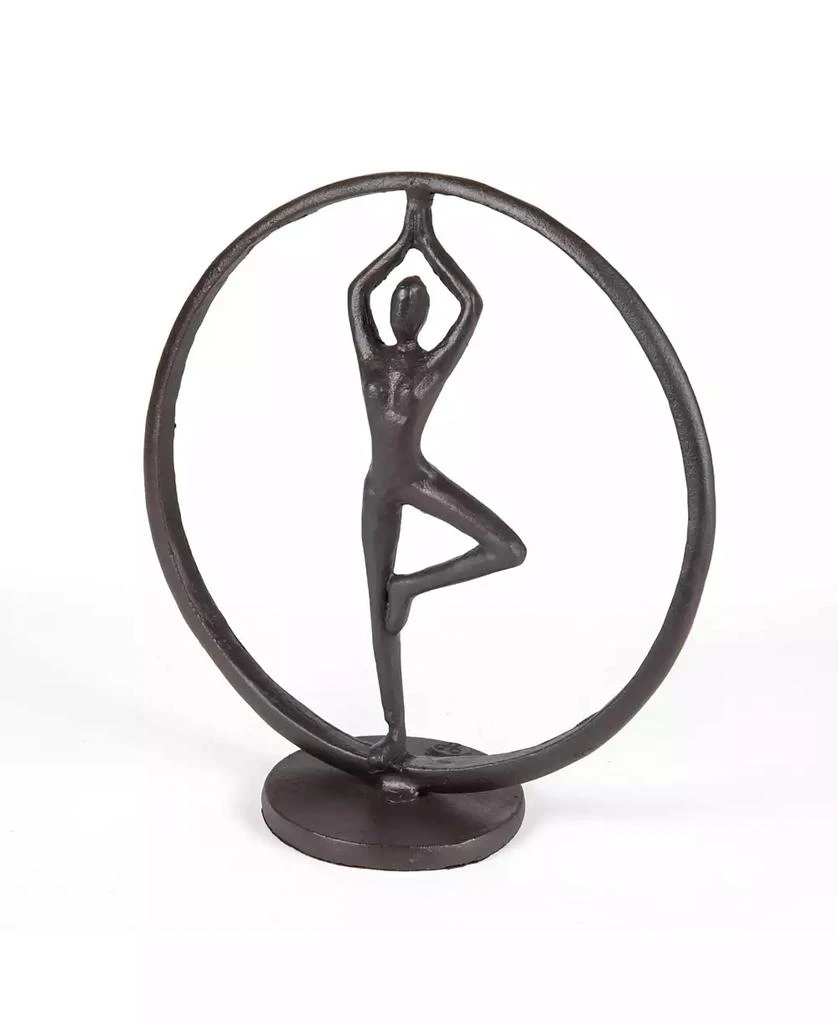 商品Danya B|Yoga Tree Circle Cast Iron Sculpture,价格¥346,第1张图片