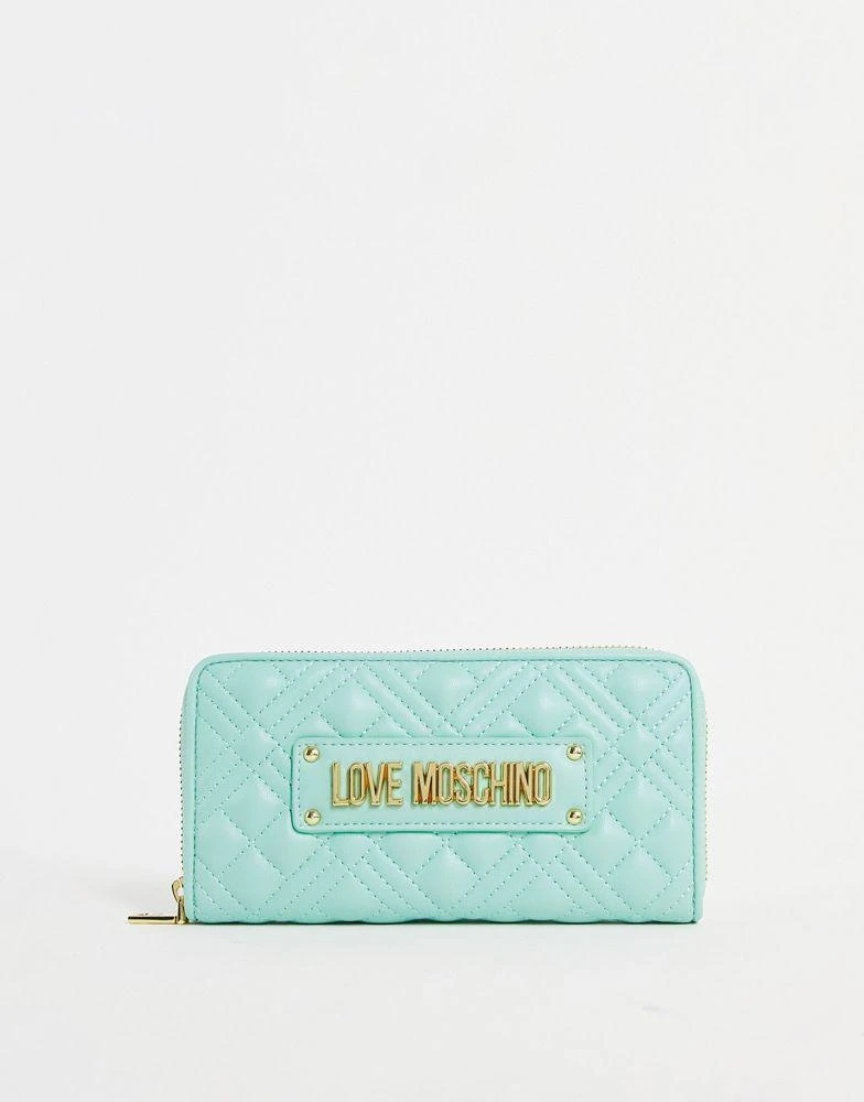 商品Moschino|Love Moschino quilted purse in mint,价格¥642,第1张图片