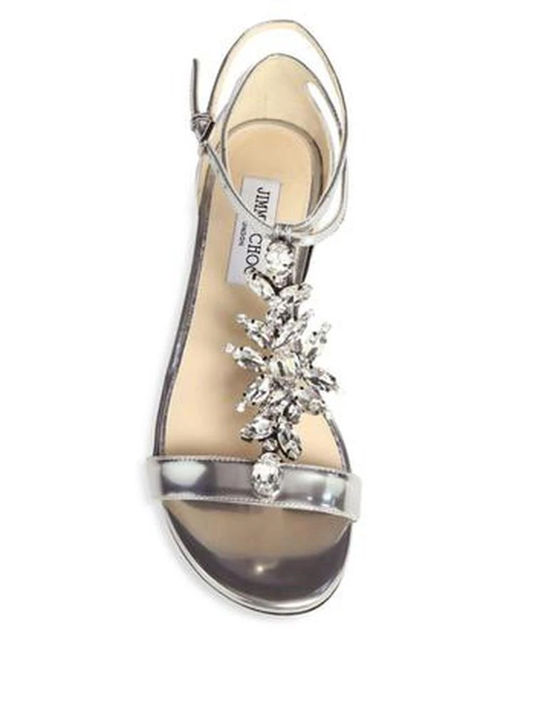 商品Jimmy Choo|Jimmy Choo - Averie Embellished Flat Sandals,价格¥2084,第4张图片详细描述