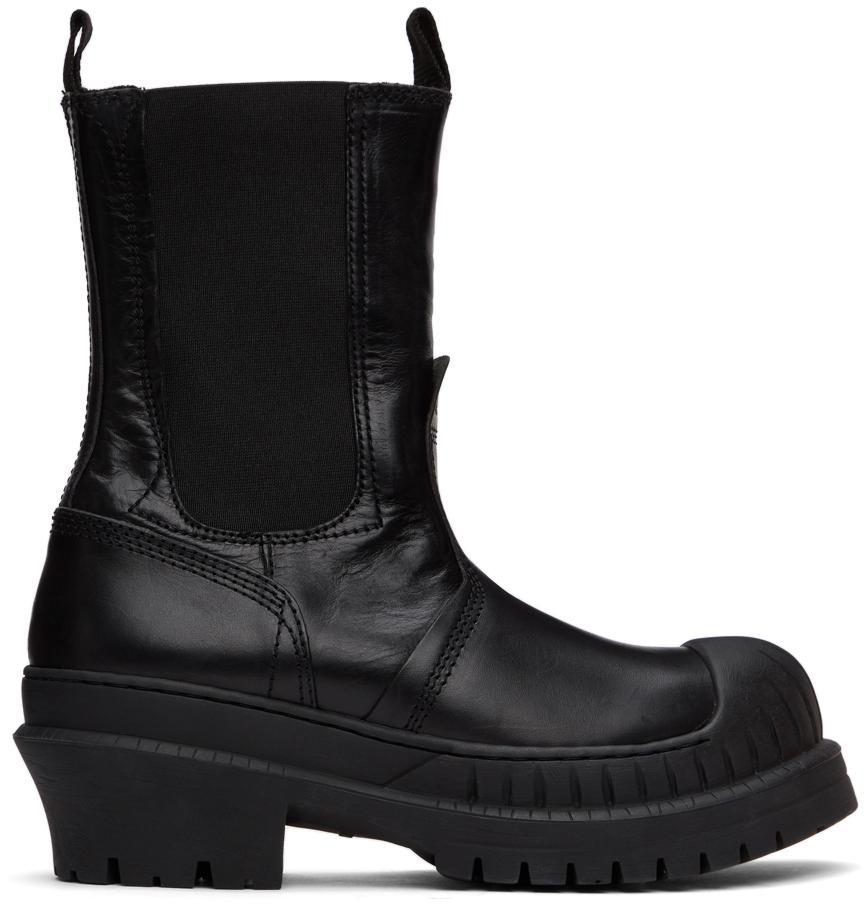 商品Acne Studios|Black Leather Chelsea Boots,价格¥5498,第1张图片
