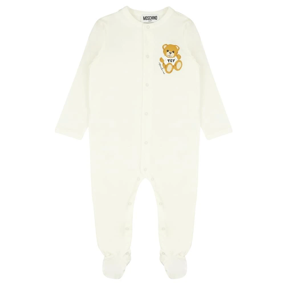 商品Moschino|Ivory 2 Pack Teddy Rompers,价格¥810,第2张图片详细描述