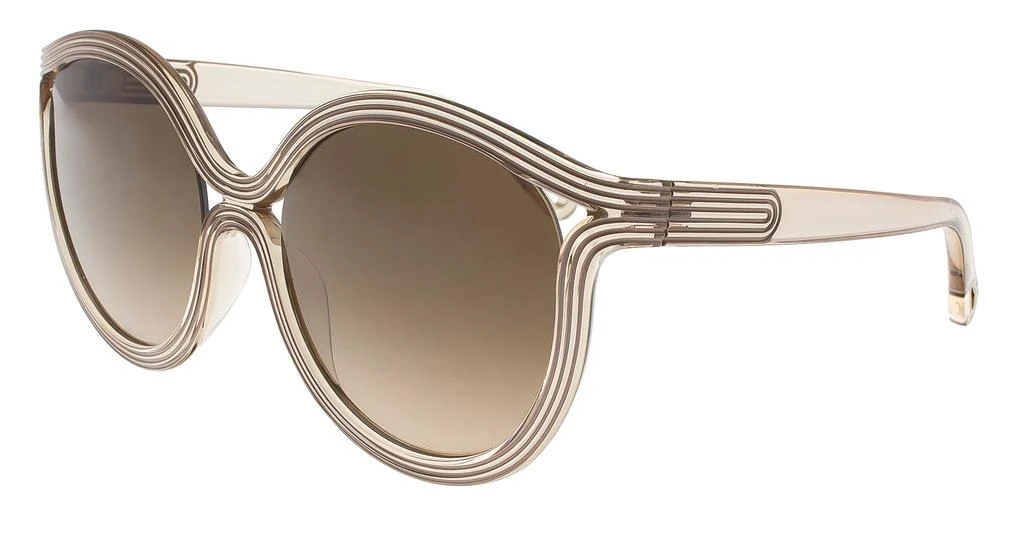 商品Chloé|Chloe蔻依米色圆形女士太阳镜 - CE738S 264,价格¥1675,第1张图片