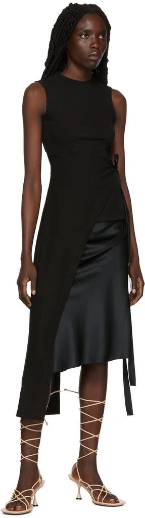 商品ROSETTA GETTY|Black Split Apron T-shirt,价格¥2177,第4张图片详细描述
