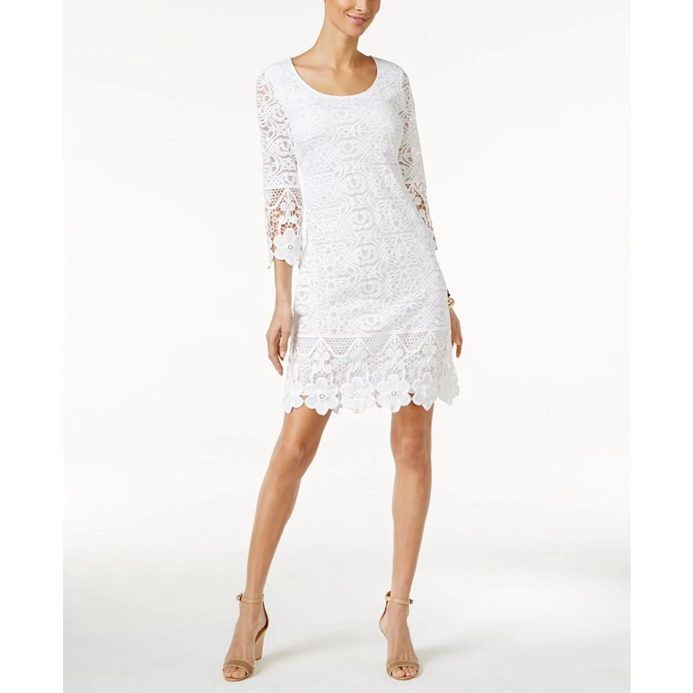 商品Alfani|Crochet-Trim Illusion Dress, Created for Macy's,价格¥564,第1张图片