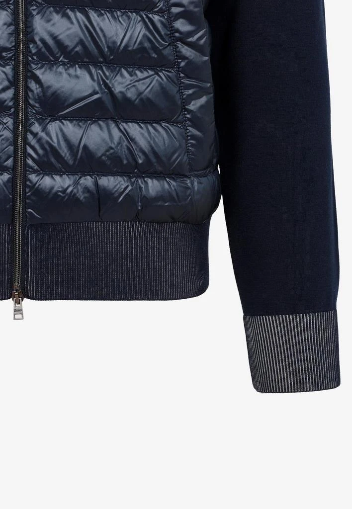 商品Herno|Knit Detail Bomber Jacket,价格¥2760,第3张图片详细描述