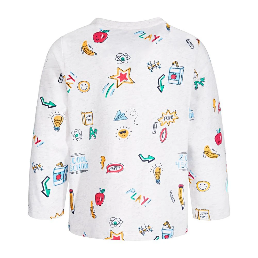 商品First Impressions|Baby Boys Doodle Long Sleeve Shirt, Created for Macy's,价格¥30,第2张图片详细描述
