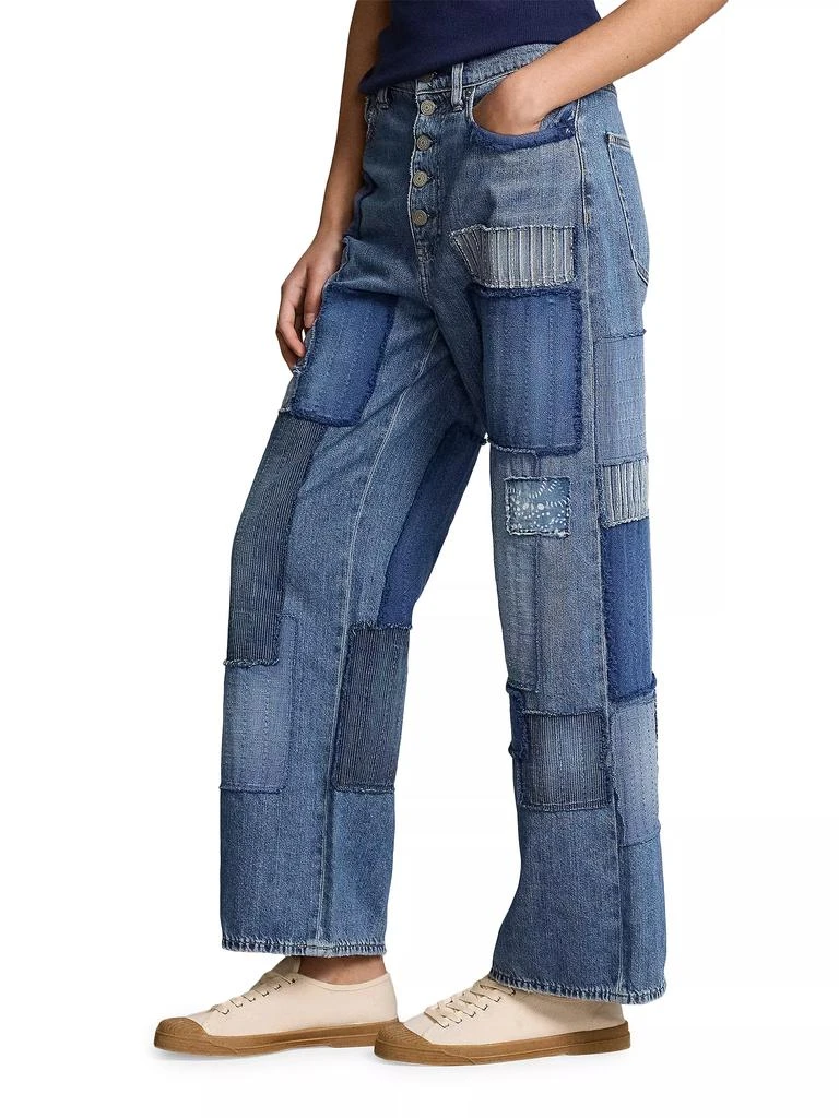 商品Ralph Lauren|High-Rise Cropped Patchwork Jeans,价格¥1891,第4张图片详细描述