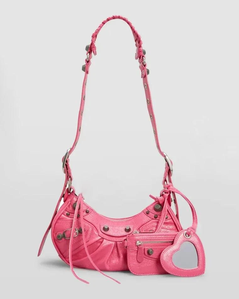商品Balenciaga|Le Cagole XS Zip Leather Shoulder Bag,价格¥13378,第1张图片