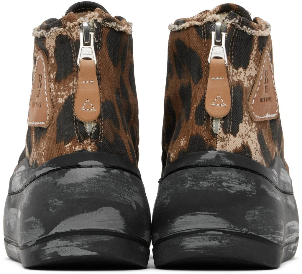 商品R13|Brown & Black Kurt High Top Sneakers,价格¥2057,第2张图片详细描述