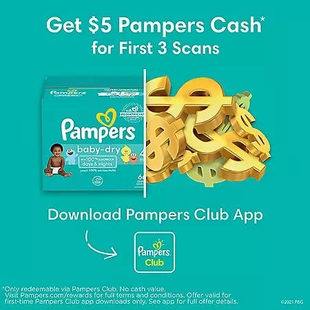 Pampers Baby Dry Diapers, Sizes 1-6 商品