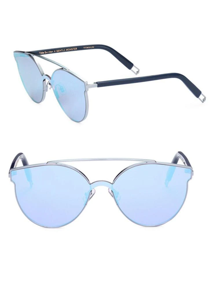 商品GENTLE MONSTER|Tilda Swinton X Gentle Monster Trick Of The Light 61MM Mirrored Sunglasses,价格¥2144,第1张图片