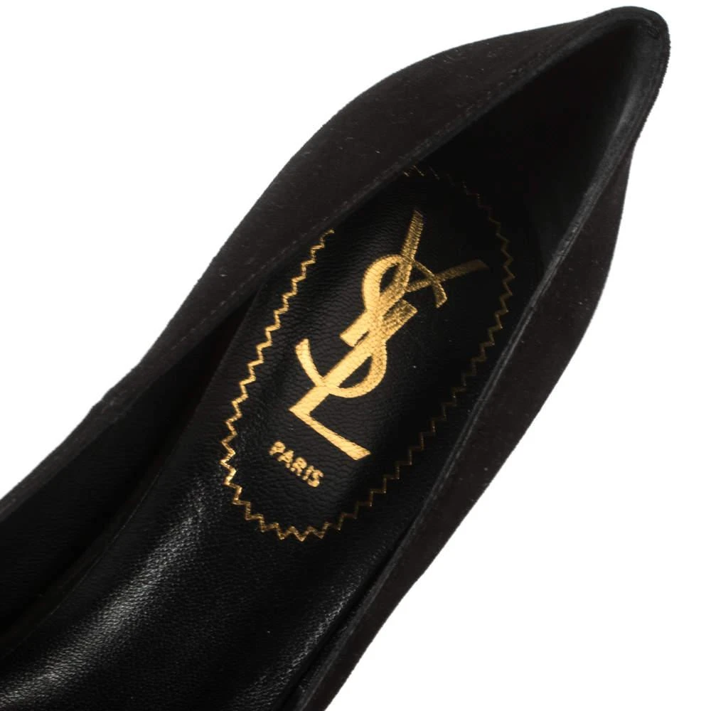 Saint Laurent Paris Black Suede Arya Platform Pumps Size 36 商品