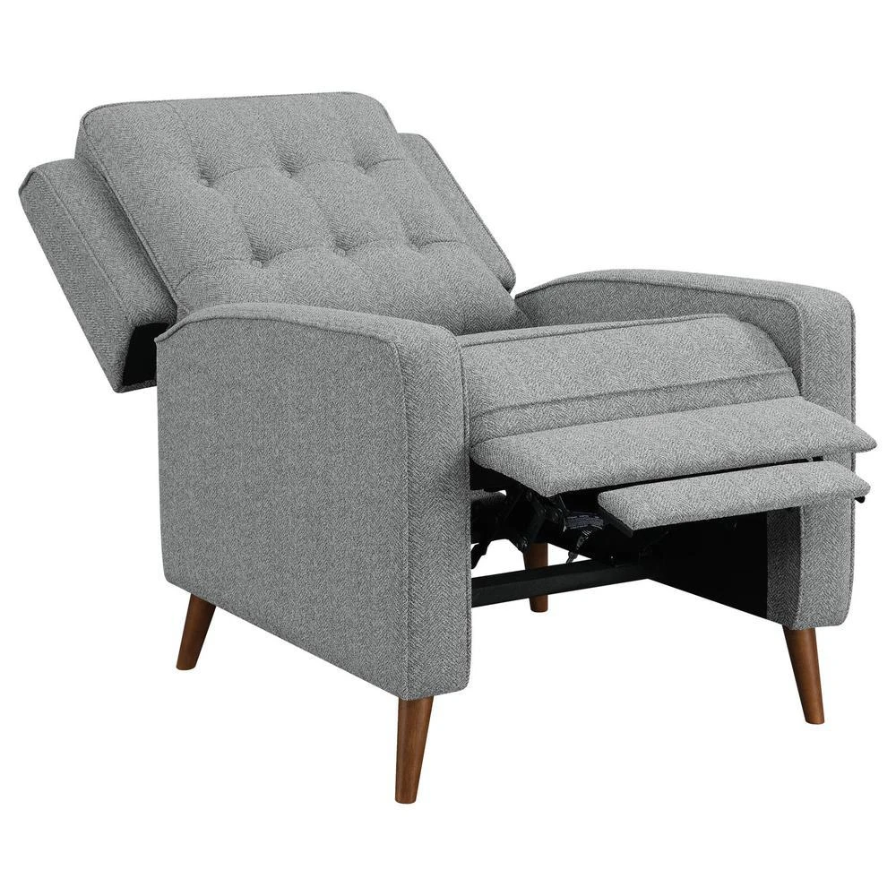 商品Coaster Co. of America|Davidson Upholstered Tufted Push Back Recliner Grey,价格¥4968,第4张图片详细描述