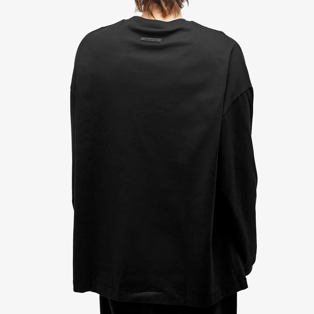 商品Essentials|Fear of God Essentials Essentials Long Sleeve T-Shirt - Jet Black,价格¥513,第3张图片详细描述