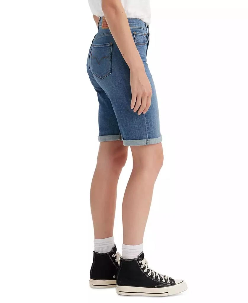 商品Levi's|Women's Stretch Mid Rise Denim Bermuda Shorts,价格¥48,第2张图片详细描述