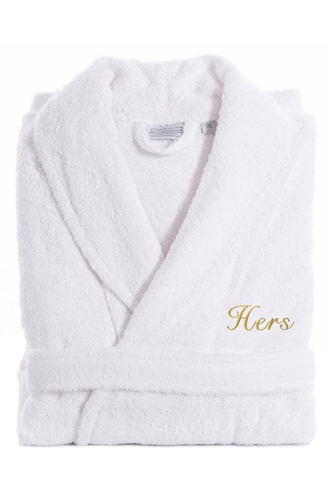 商品Linum Home Textiles|Embroidered 'Hers' Terry Bathrobe,价格¥640,第3张图片详细描述