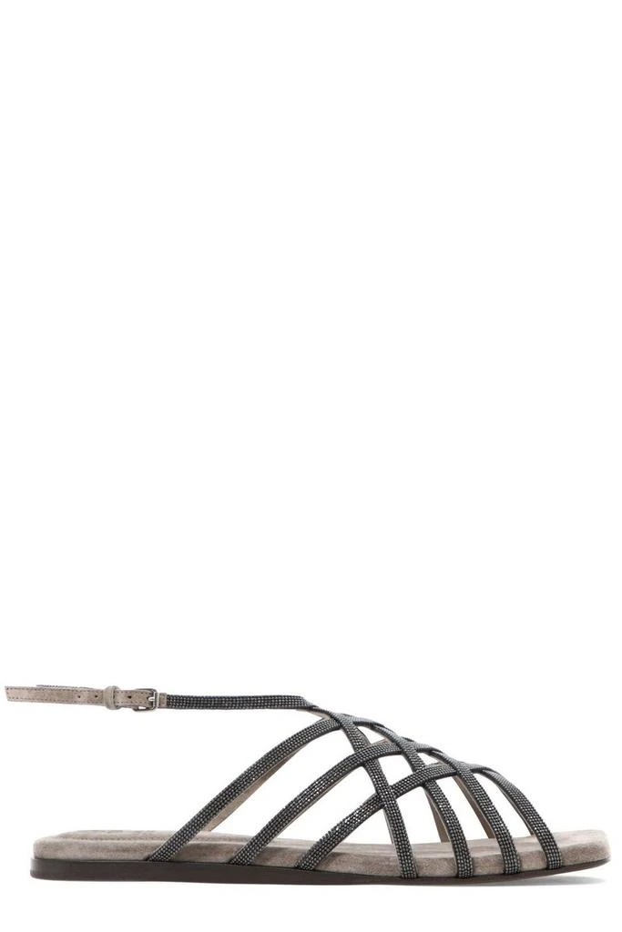商品Brunello Cucinelli|Brunello Cucinelli Monile Ankle Strap Sandals,价格¥6866,第1张图片