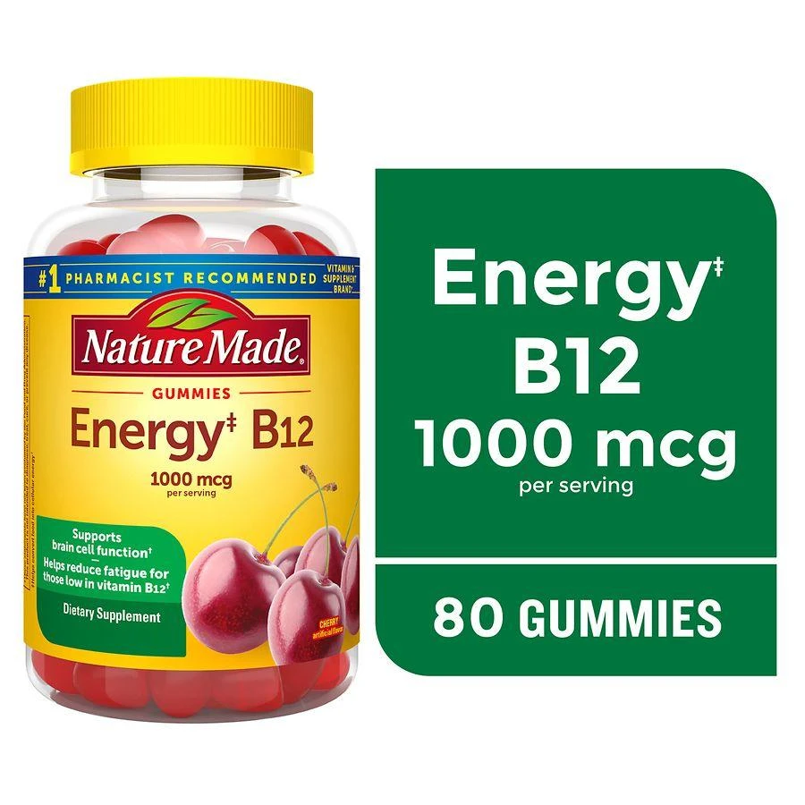 商品Nature Made|Energy B12 1000 mcg Gummies Cherry & Mixed Berries,价格¥97,第1张图片