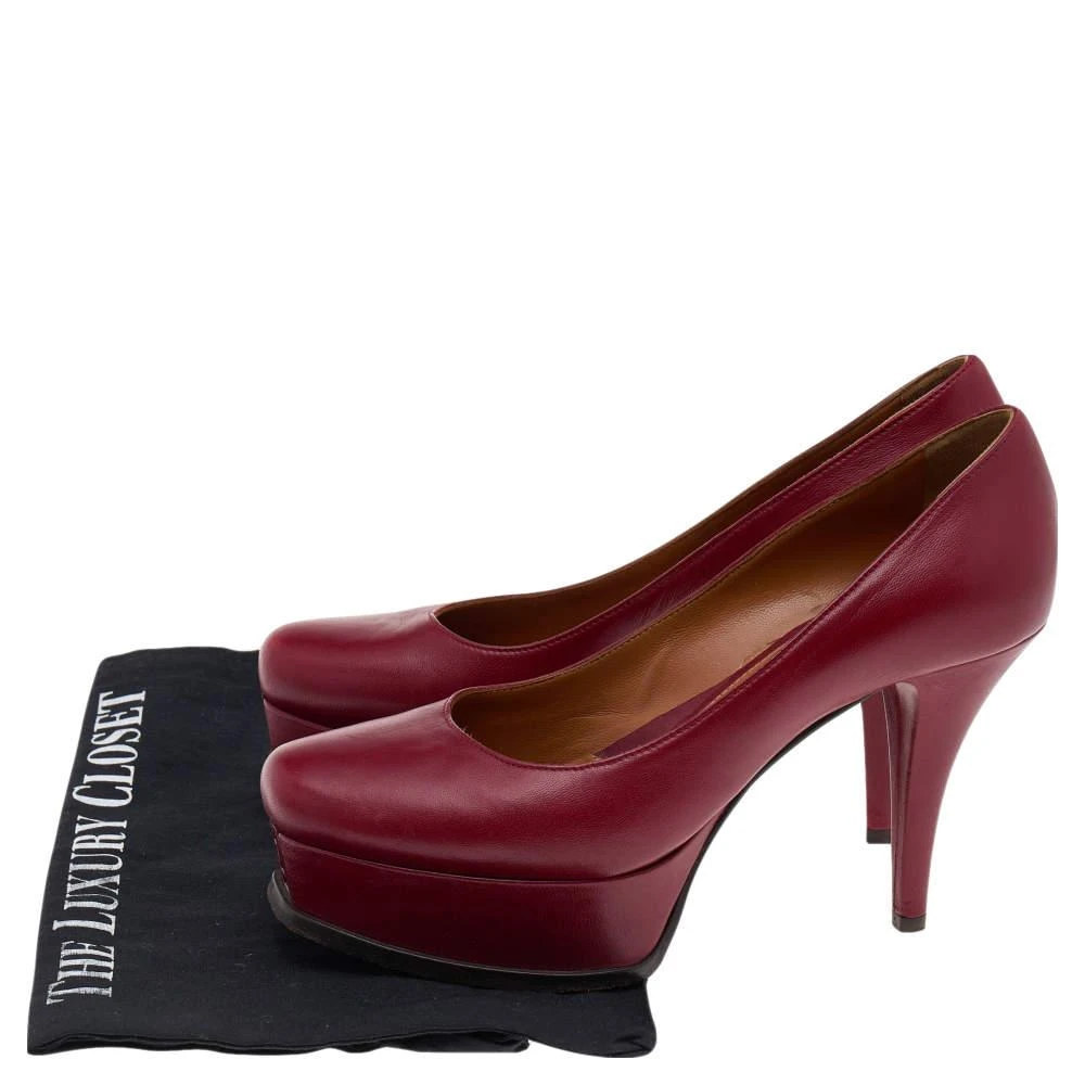 Fendi Red Leather Fendista Platform Pumps Size 37.5 商品