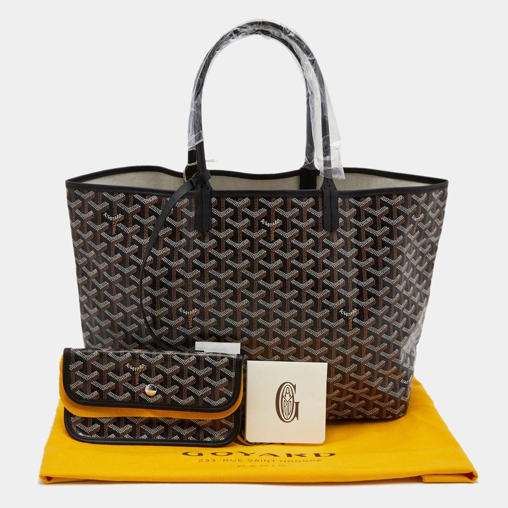 Goyard Black Goyardine Coated Canvas and Leather Saint Louis PM Tote商品第9张图片规格展示