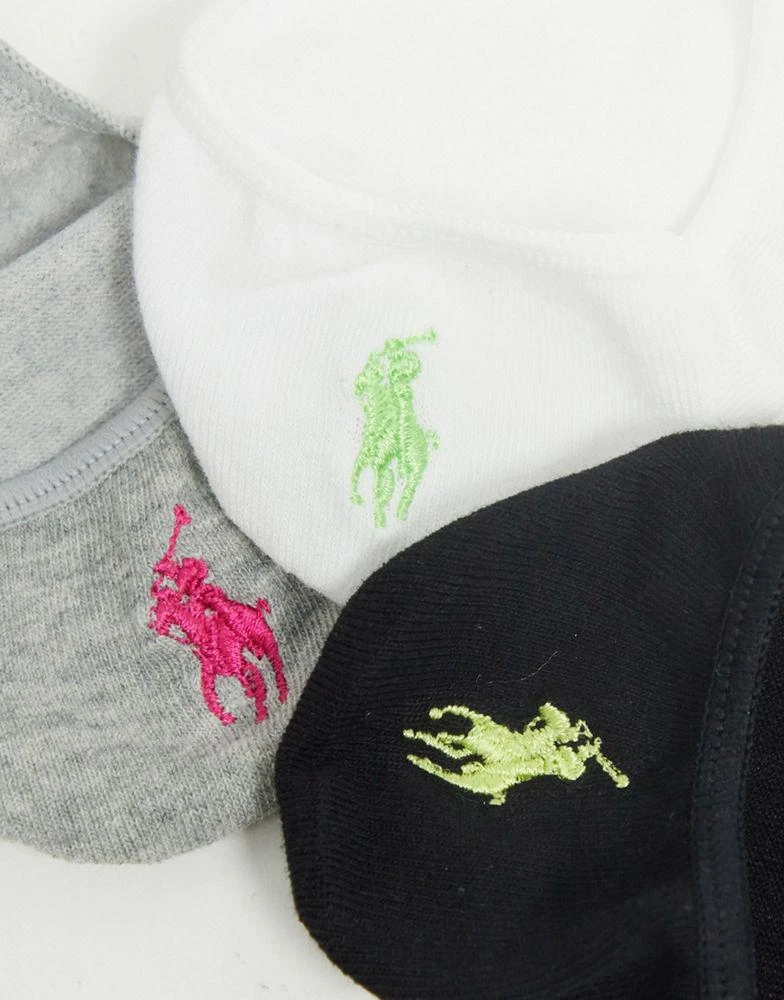 商品Ralph Lauren|Polo Ralph Lauren 3 pack ultra low liner socks,价格¥125,第4张图片详细描述