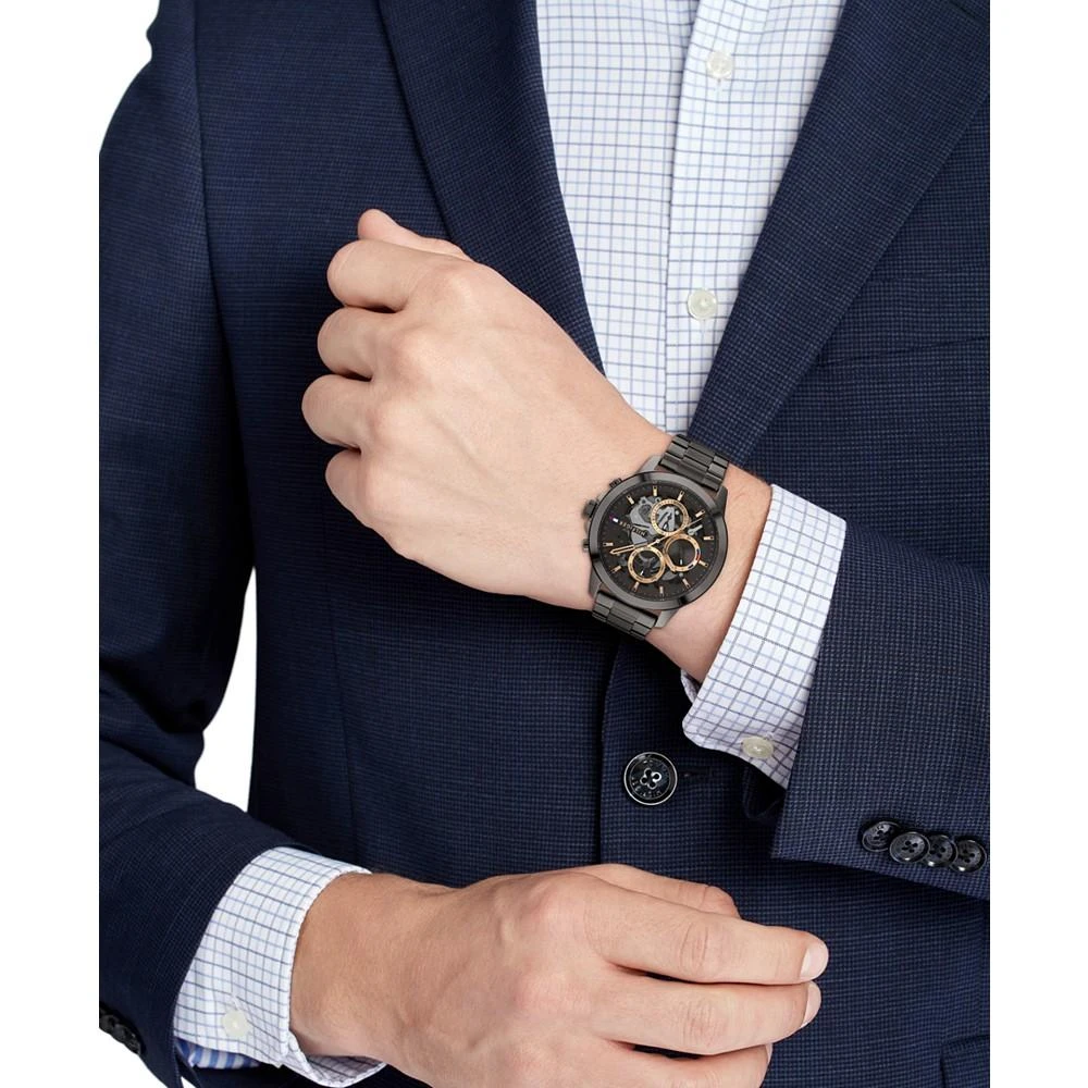商品Tommy Hilfiger|Men's Gunmetal-Tone Bracelet Watch 44mm,价格¥1373,第4张图片详细描述